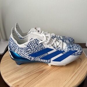 adidas Adizero II Electric Football Cleats Snakeskin Blue Men’s Size 12 NEW
